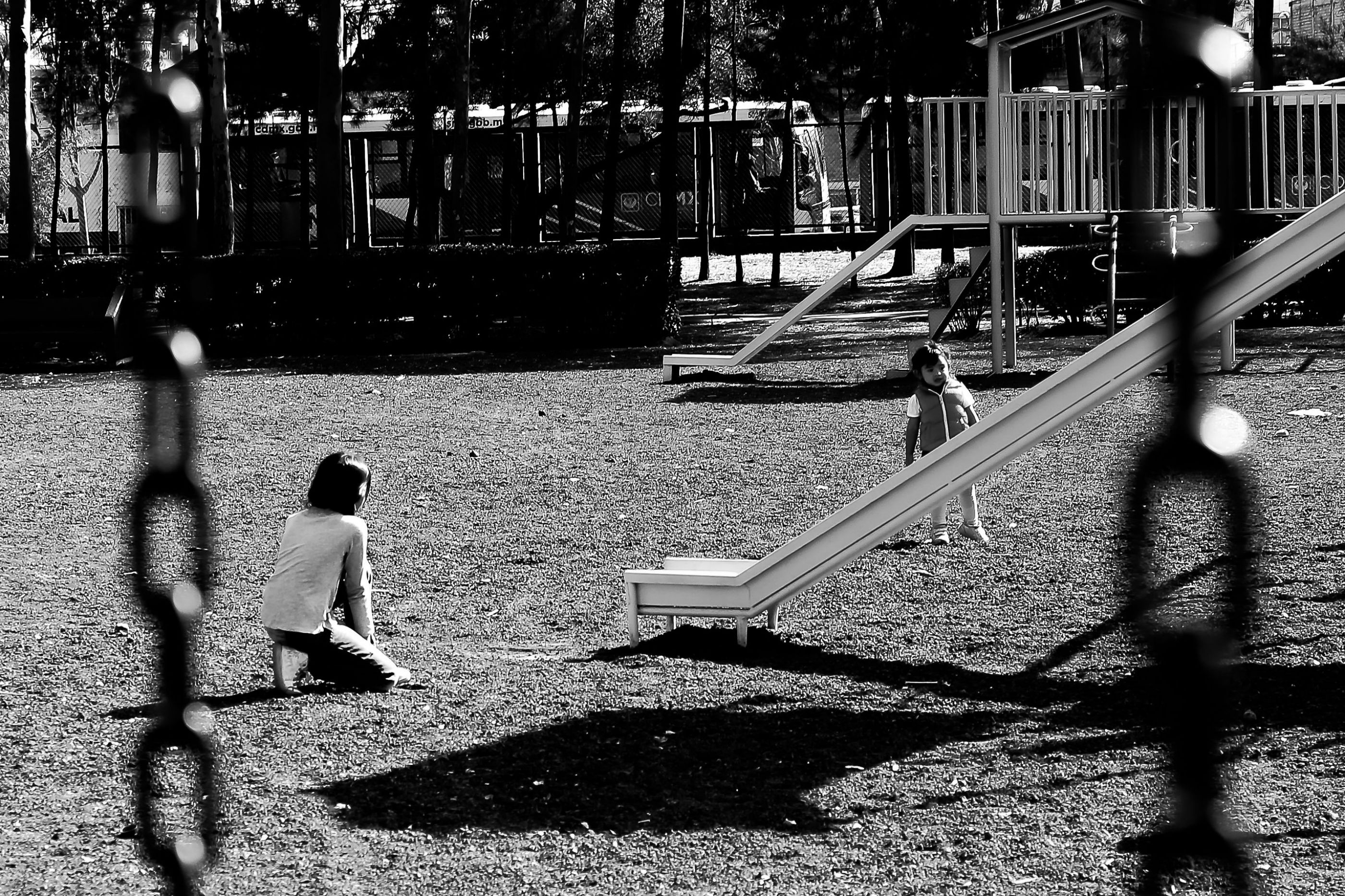 Niñas jugando.