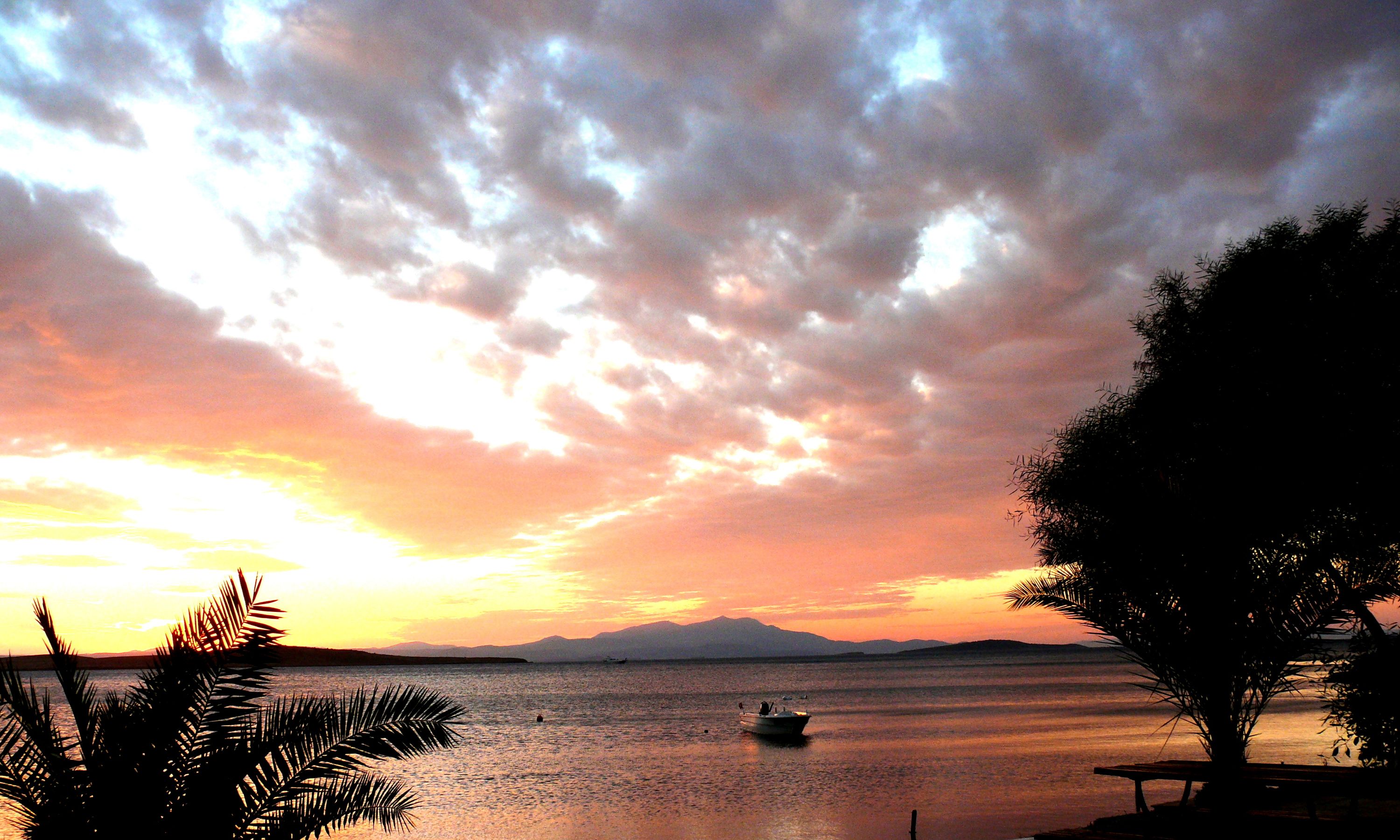 sunset in autumn