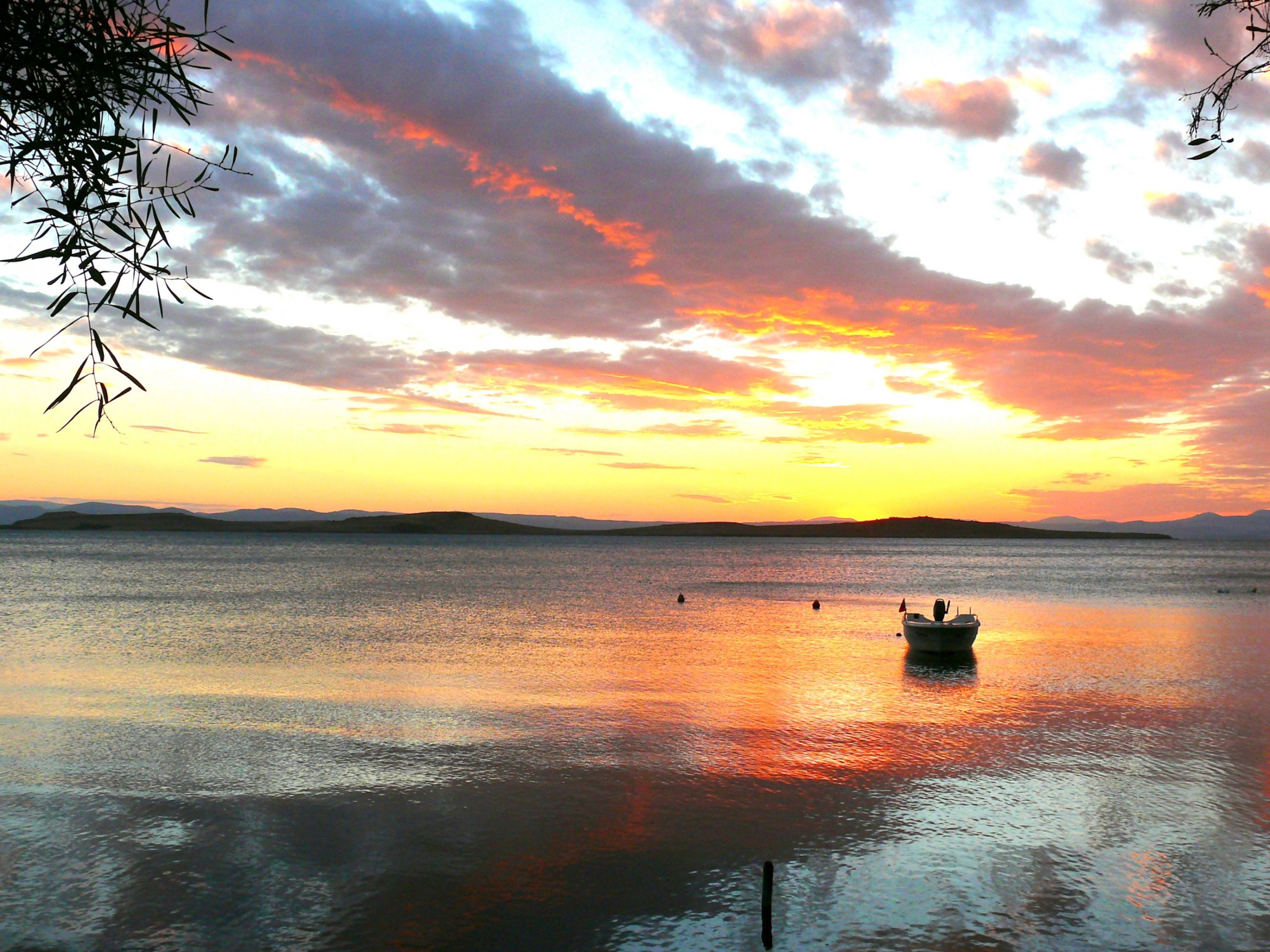 sunset in autumn