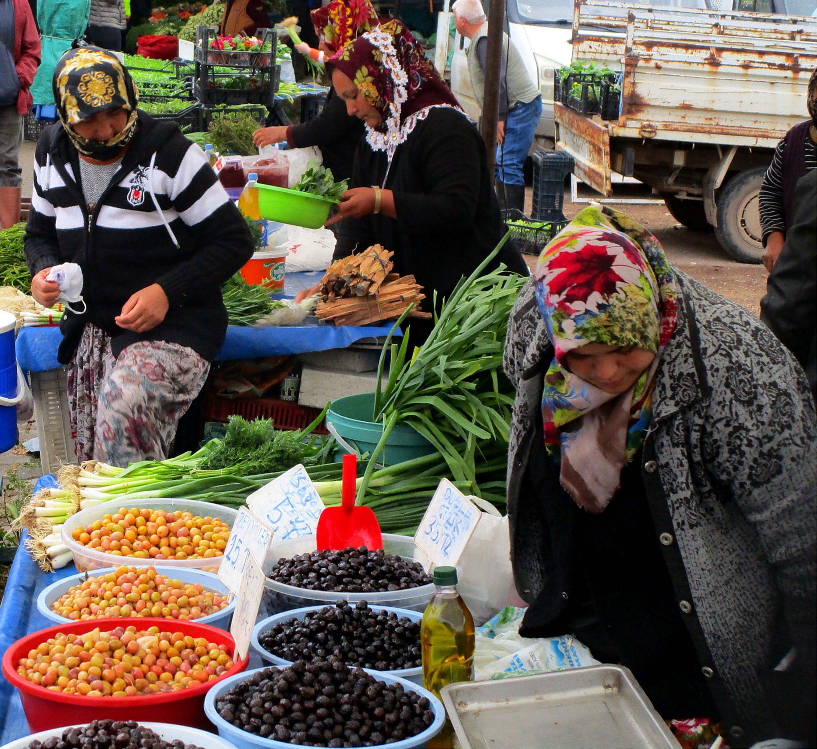 Village women in the market