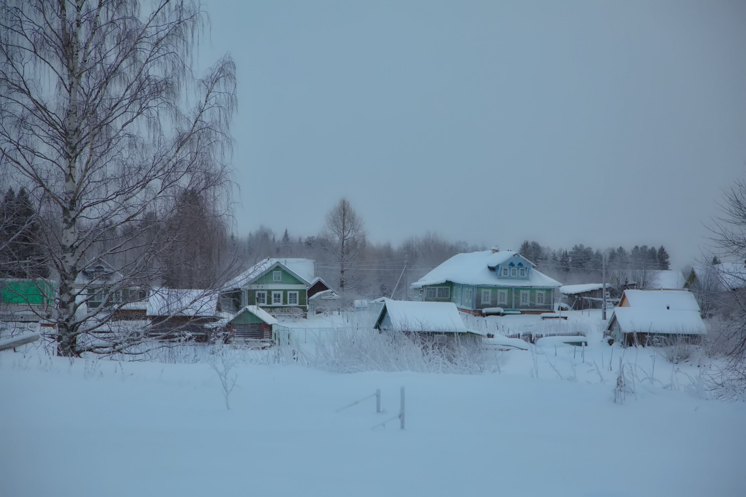 Русская деревня.