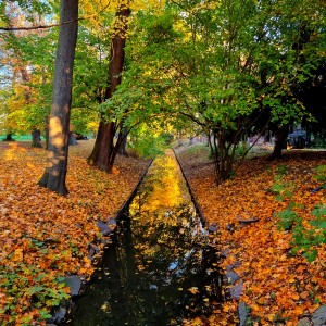 Podzim v podzámecké zahradě Kroměříž